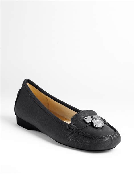 michael kors hamilton leather|Michael Kors leather flats.